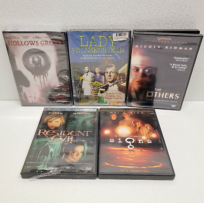 #ad DVD Lot Of 5 Horror Signs Resident Evil The Others Hollows Grove etc. $9.74