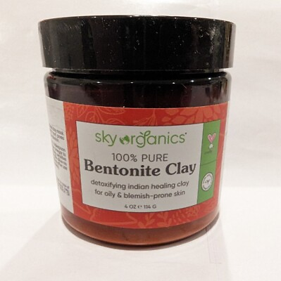 #ad Sky Organics Indian Healing Clay with Detoxifying Bentonite Clay for Face 100% $6.99