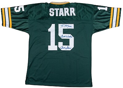 #ad Bart Starr Signed Authentic Green Bay Packers Jersey Beckett COA $999.00