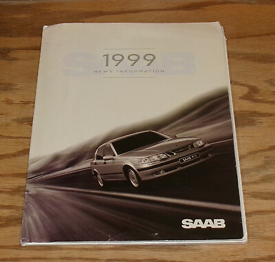#ad Original 1999 Saab 9 3 9 5 Media Press Information Kit w CD $20.00