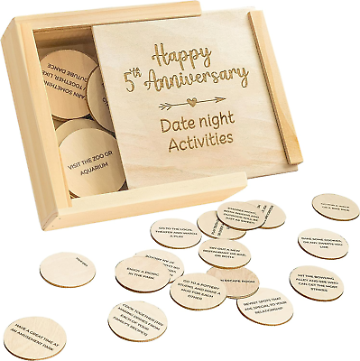 #ad STOFINITY 5 Year Anniversary Wood Gift for Him Her 5th Anniversary Wooden NEW $22.87