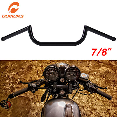 #ad 7 8quot; 22mm Motorcycle Handlebars Handle Bars For Cruiser Cafe Racer Bobber Custom $42.25