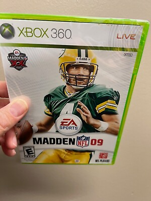 #ad Madden NFL 09 Microsoft Xbox 360 2008 Brett Favre NEW SEALED $15.95