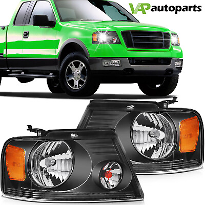 #ad Fits 2004 2008 Ford F 150 F150 Headlight Assembly Left and Right Sides Lamp Pair $62.99