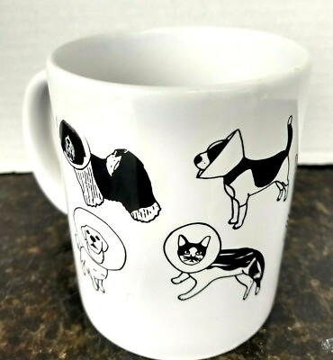 #ad Dog Cat Cone of Shame Coffee Cup 10 oz Pre Owned $10.79