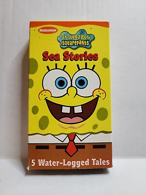 #ad Spongebob Squarepants 2002 VHS Sea Stories 5 Water Logged Tales Nickelodeon Kids $9.99
