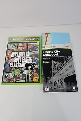 #ad Grand Theft Auto IV: Case Manual amp; Map Only Xbox 360 No Disc Fast Free Ship $8.49