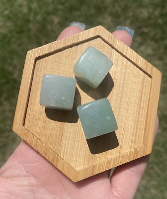 #ad Green Adventurine Crystal Cubes $10.50