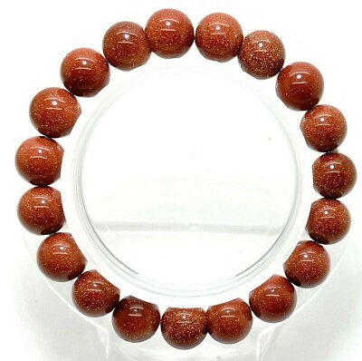 #ad #ad Natural Gold Sandstone Smooth Round Gemstone Beads Stretch Bracelet PGB101 $6.73