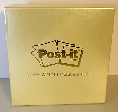 #ad RARE Post it Note Brand 20th Anniversary Limited Edition Dispenser 1296 Of 2000 $29.99