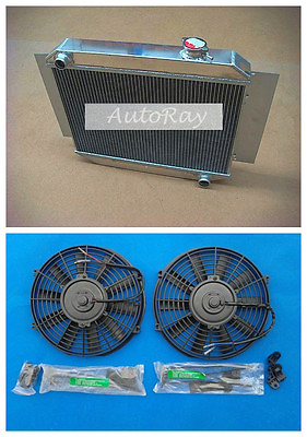 #ad Custom Aluminum Radiator amp; fans for TORANA LJ LH LX UC 4CYL amp; 6CYL 1969 1978 MT AU $195.00