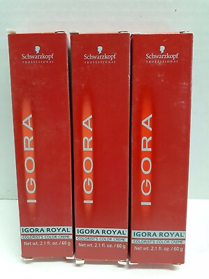#ad Schwarzkopf Igora Royal Cream Permanent Hair Color 2.1oz U Pick the Colors $5.09