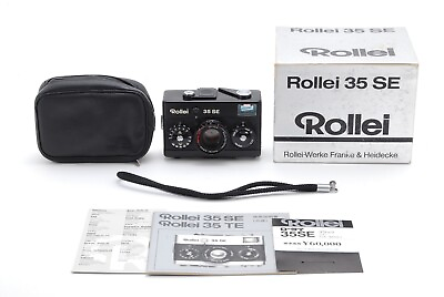 #ad 【NEAR MINT w case Box】Rollei 35 SE Black Film Camera HFT Sonnar 40mm f 2.8 JAPAN $509.99