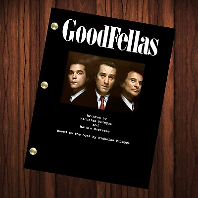 #ad Goodfellas Movie Script Reprint Full Screenplay Full Script Martin Scorsese $24.99