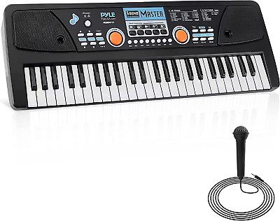 #ad Electric 49 Keys Portable Digital Musical Karaoke Piano Keyboard 8 Rhythms 16 $71.99