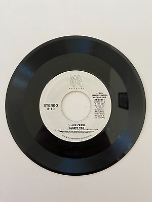 #ad 2 Live Crew – quot;Yakety Yakquot; Vinyl 7quot; 45 RPM Single Promo Hip Hop 1988 $9.99