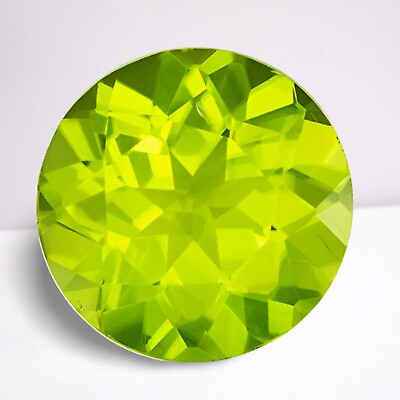 #ad Lustrous Peridot Round Cut Gemstone 11 mm 3.80 Ct Calibrated Gemstone $19.99