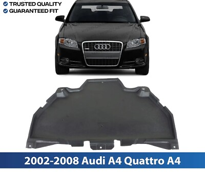 #ad New Rear Engine Splash Shield For 2002 2008 Audi A4 Quattro A4 S4 RS4 B6 B7 $99.99