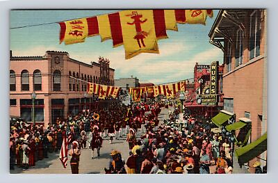 #ad Gallup NM New Mexico Parade at Inter Tribal Ceremonial Vintage Postcard $7.99
