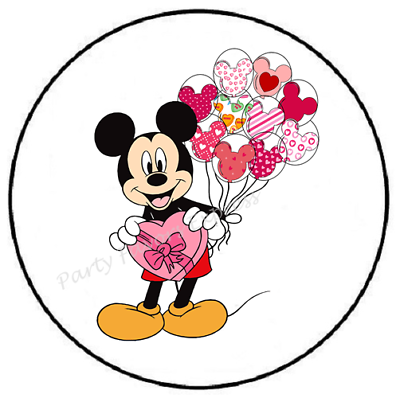 #ad HAPPY VALENTINES DAY LOVE MOUSE ENVELOPE SEALS LABELS STICKERS PARTY FAVORS $1.99