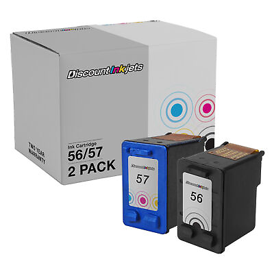 #ad Ink Cartridge Replacement for HP 56 amp; HP 57 1 Black 1 Color 2 Pack $13.29