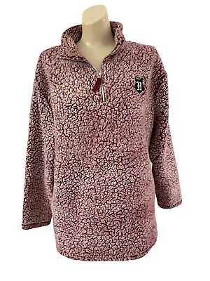 #ad Official Harry Potter Burgandy Sherpa Pullover Adult Size Large L $19.50