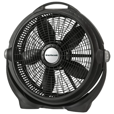 #ad Wind Machine Air Circulator Floor Fan with 3 Speeds Black 23 Inches High New $60.34