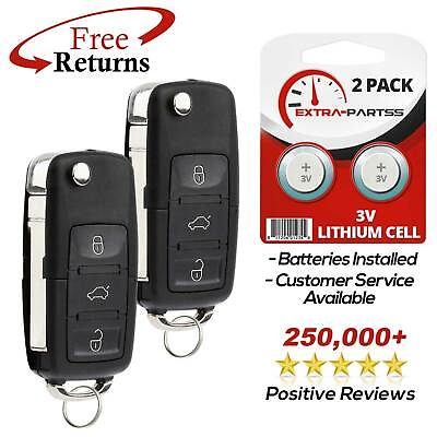 #ad 2 For 2012 2016 Volkswagen VW Passat Keyless Entry Car Remote Key Fob NBG010180T $21.95