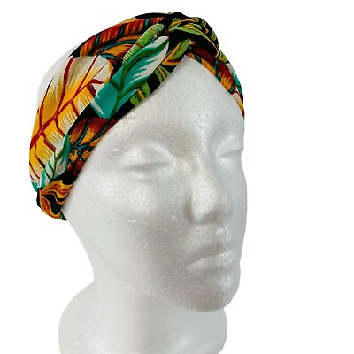 #ad Set 3 Assorted Boho Autumn Headband Stretch Hair Accessory Floral Casual Wok $21.21