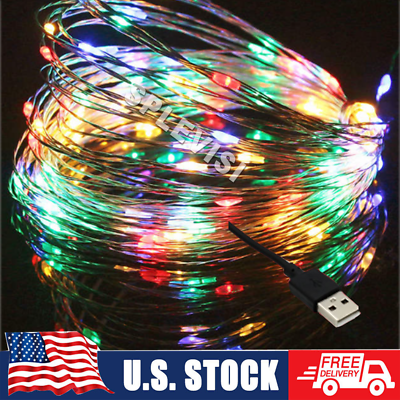 #ad 2M 5M 10M 100 LED Christmas Tree Fairy String Party Lights Lamp Xmas Waterproof $8.45