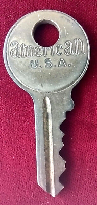 #ad Vintage Key American USA 3318 Brass Appx 1 7 8” Lock Desk Trunk CHOOSE QUANTITY $8.99