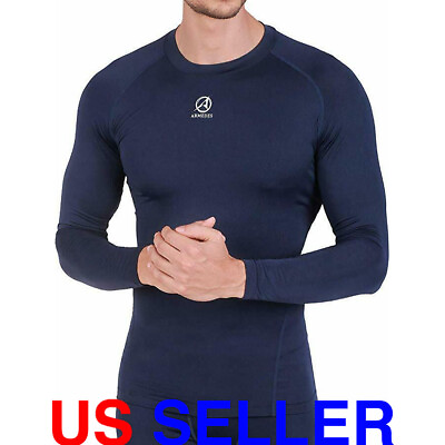 #ad #ad ARMEDES Men#x27;s Long Sleeve T Shirt Baselayer Cool Dry Compression Top AR 141 $15.09
