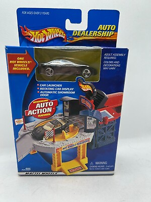 #ad Hot Wheels Corvette Auto Dealership Playset with Black Chevy Corvette $50.00