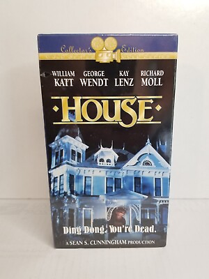 #ad House 1986 Cult Horror VHS Video Sean S Cunningham Collector#x27;s Edition Sealed $70.00