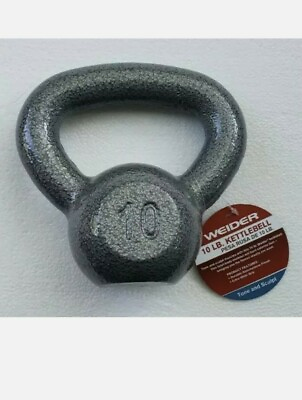 #ad NEW Weider 10lb Kettlebell Fitness Tone Sculpt Gym Weight Fast free SHIPPING $24.99