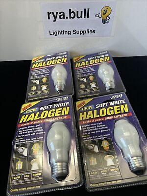 #ad ⚡️LOT OF 4⚡️100w Soft White Feit Electric Lamp Bulb $16.99