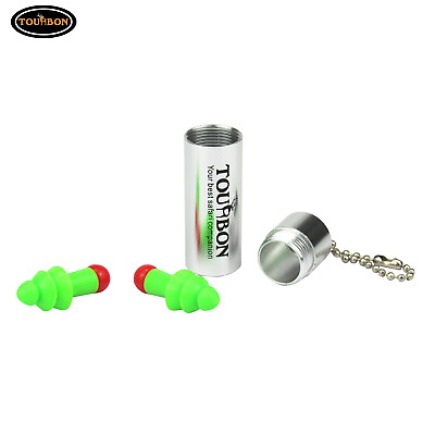 #ad Tourbon Shooting Hearing Protection Ear Plugs 26dB Noise Reduction w Carry Case $8.09