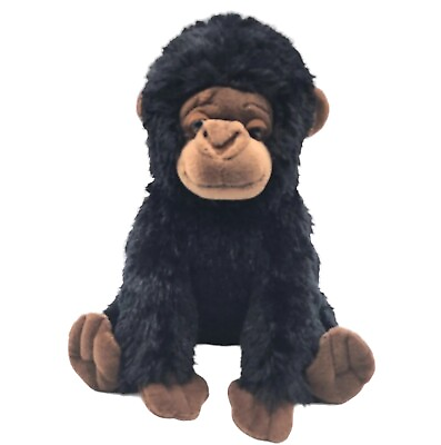 #ad Wild Republic Plush Gorilla Stuffed Animal 11 inch Black Brown 2016 $14.99