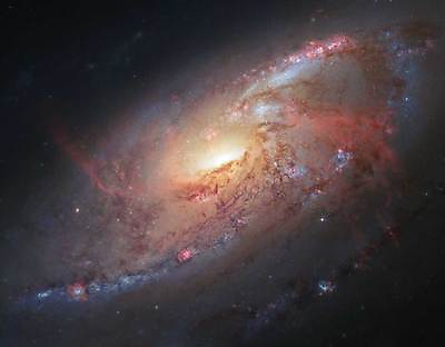 #ad Spiral Galaxy M106 Hubble Deep Space Rolled Paper Giclee Print 30x24 in. $55.03