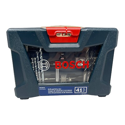 #ad BOSCH MS4041 41 PIECE DRILL AND DRIVE BIT SET SETTING TOOL W CASE NEW $12.75