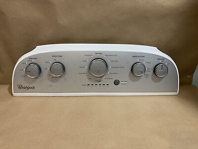 #ad Whirlpool Washer Control Panel W10607406 OEM Genuine Board Knobs Gray FAST SHIP $95.95