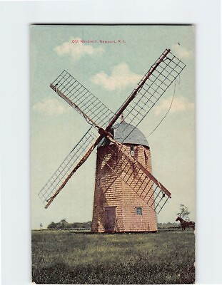 #ad Postcard Old Windmill Newport Rhode Island USA $9.95