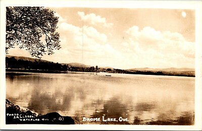 #ad Vtg 1940s Lake View Brome Lake Quebec Canada RPPC Real Photo Unused Postcard $15.99