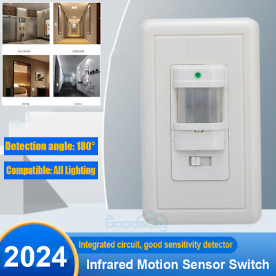 #ad Wholesale Motion Sensor Switch PIR Sensor Light Switch No Neutral Wire Required $55.99