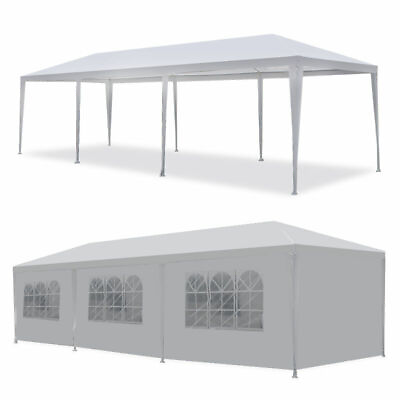 #ad 2PCS 10#x27;x30#x27; Gazebo Canopy Party Tent Wedding Outdoor Pavilion Cater Waterproof $177.58