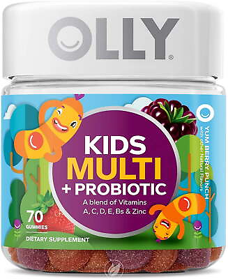 #ad OLLY Kids Multi Probiotic Gummy Multivitamin 35 Day Supply 70 Count Yum B... $24.55