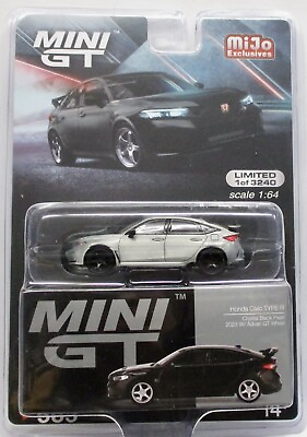 #ad 2023 MIJO EXCLUSIVE MINI GT HONDA CIVIC TYPE R RAW CHASE #585 COMBINED SHIPPING $47.99