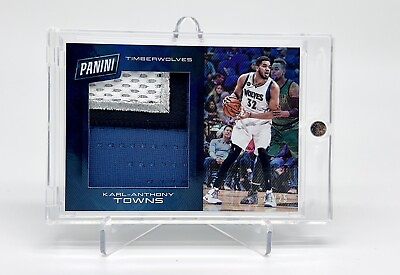 #ad Karl Anthony Towns 2016 17 Panini Day NBA Jumbo Jersey Prime Patch Galactic 25 $49.99