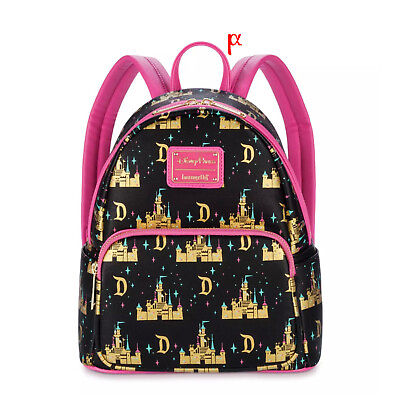 #ad Loungefly Disney Sleeping Beauty Disneyland Castle Mini Backpack Parks Exclusive $169.99