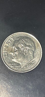#ad 2000 P Dime With Broadstruck On Obverse amp; Partial Collar Strike On Reverse $19.99